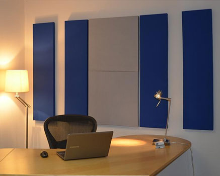 akustik kumaş kaplı panel