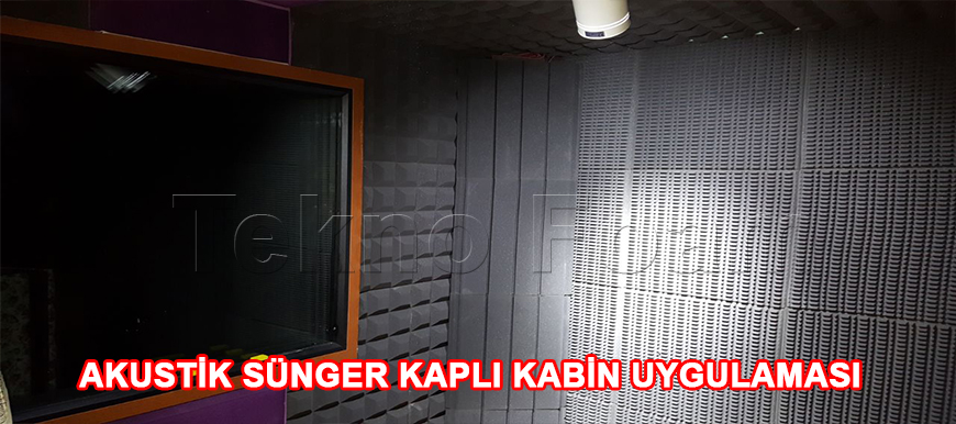 Akustik Sünger Ses Yalıtımlı Oda Uygulaması